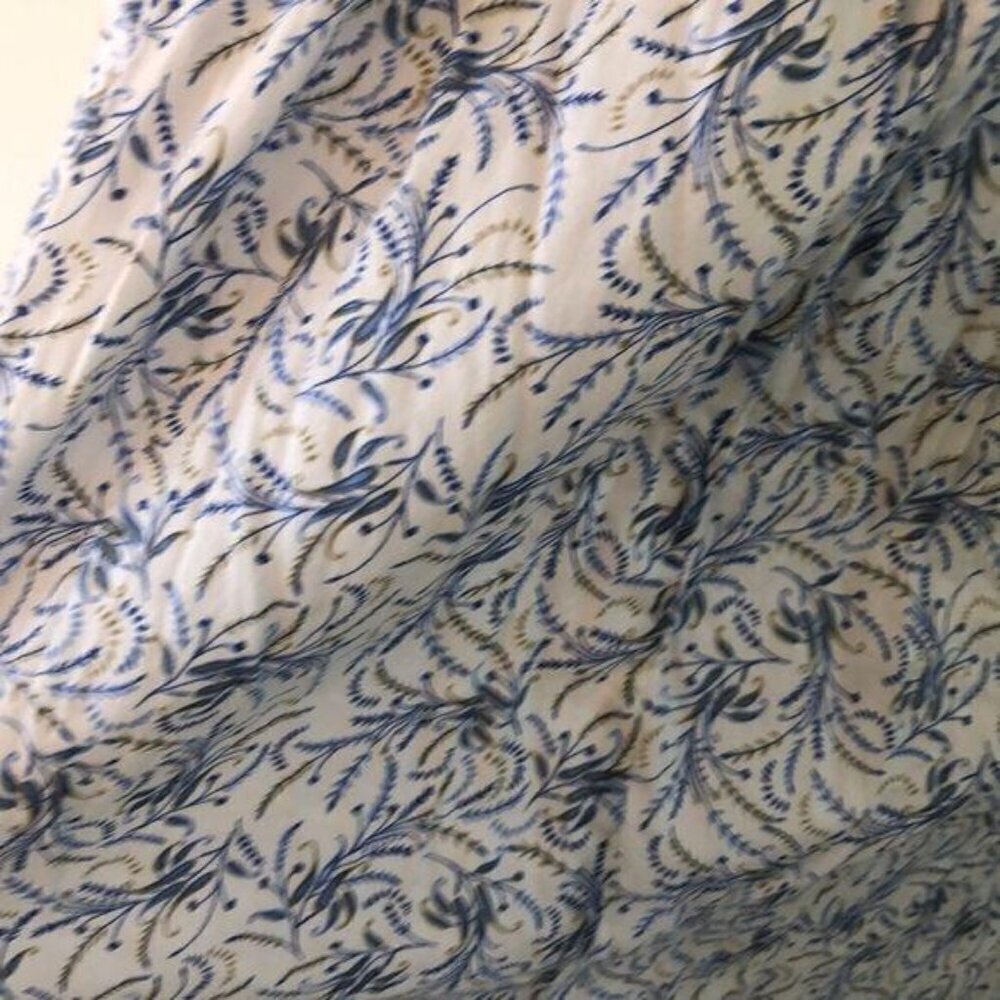 Daughters Of The Revolution Womens Dress Size M Blue Floral Maxi Lined Cotton - Picture 8 of 9